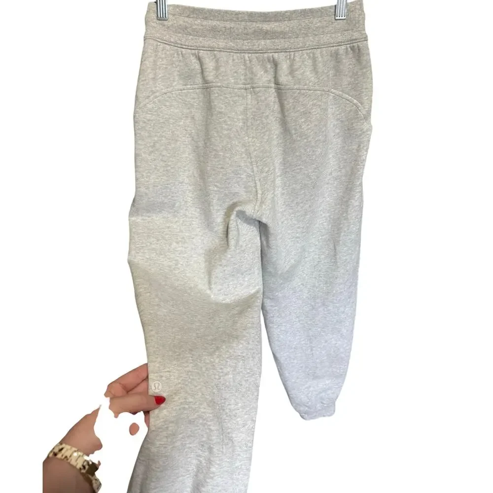 Lululemon Soft Jersey Classic Fit Mid-Rise Jogger Heathered Grey Size 8